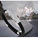 Alaxy leather bracelet for women Made with Swarovski Crystals, Genuine Leather White Gold Plated Bangle Bracelets Galaxy Memory - The Memory of Love, 7th for women