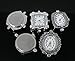 Souarts Mixed Quartz Watches Faces Decorative Pattern Pack of 5pcs