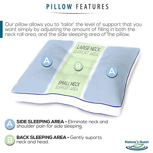 Nature's Guest Adjustable Cervical Pillow, Better Than Memory Foam