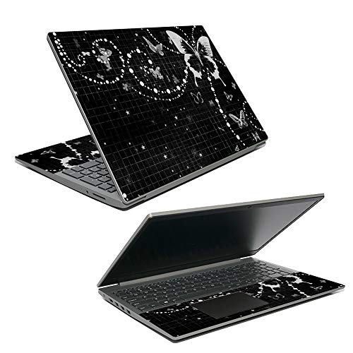 MightySkins Skin Compatible with Lenovo Ideapad S145 15" (2019) - Black Butterf…