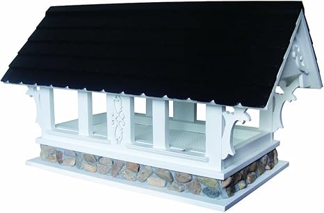 Home Bazaar Covered Bridge Birdfeeder Amazon Ca Patio Lawn Garden