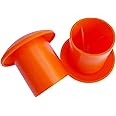 Fieaheily Rebar Safety Cap 80 PCS Mushroom Caps, Fits #3-#9 Rebar, 3/8'-1.18', 10M-30M Orange