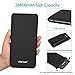 Charmast Power Bank 26800 mAh, Portable Charger USB C Powerbank Battery with 3 Input and 4 Output Compatible with iPhone 12/11/XS/XR Samsung Huawei Xiaomi Smartphone Tablet (Black)