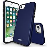 iPhone 7 case, MoboZx [Premium Texture] [Tempered Glass Screen Protector Included] Dual-Layer Slim Protective Anti-Slippery Scratch-Resistant Shockproof Bumper For Apple iPhone 7 (2016) (Blue)