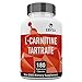 L-Carnitine Tartrate - 180 Count - 1000mg Maximum Strength