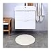 Ikea White Supersoft Bath Shower Mat Rug Bathmat Bathroom Floor Round, 22.5