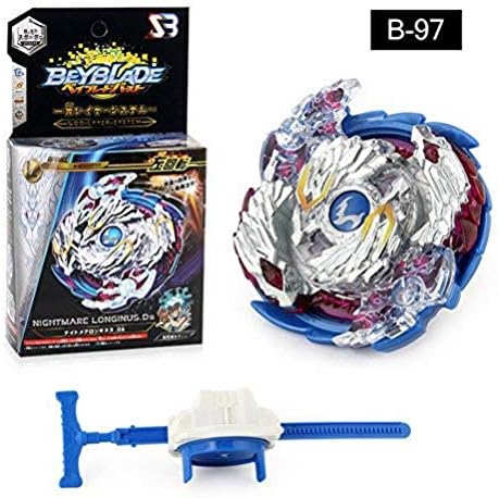 Wywei Bey Burst Blade Evolution String Launcher Grip Kit God Bay Battling Top Booster Geist Fafnir. High Performance 4D Bey Left Right Launcher Spinning Top Boys Game Toys Bey Battle Set (B-97)