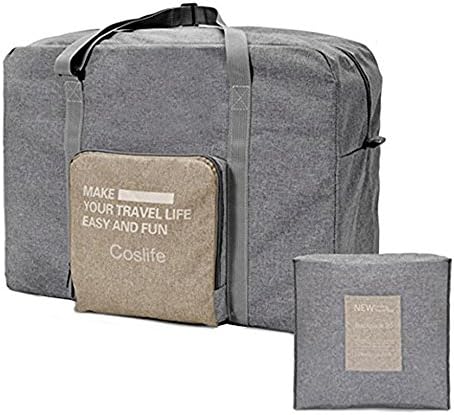 Large Travel Duffel Bag, Lightweight Waterproof Duffel Bag for Travel Sports Gym(Grey)
