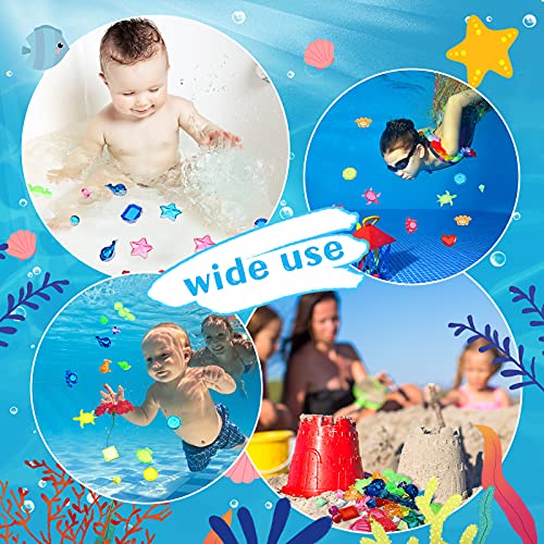 60 Pieces Dive Gem Pool Toys, Colorful Sinking Diving Gems Dive
