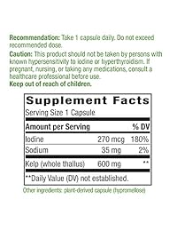 Complemento alimenticio de Kelp, 0,02 oz, 14508, 1, 1