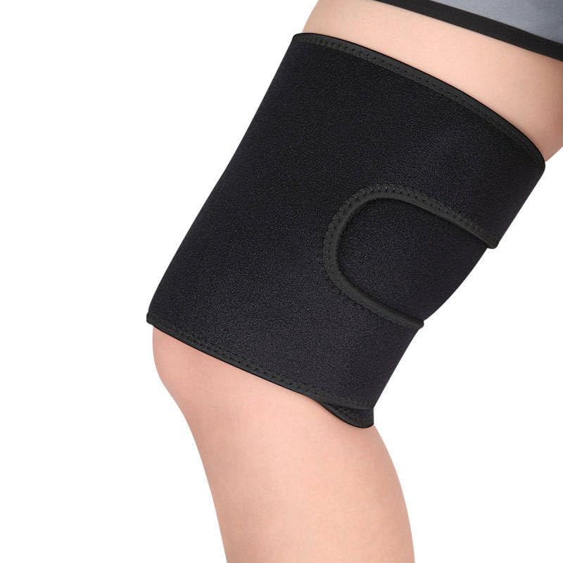 Jesata Adjustable Hamstring Compression Sleeve | Thigh Brace Support for Man and Woman | Elastic Breathable Non-Slip Strap for Hamstring & Quadricep Muscle Injury and Strain Recovery