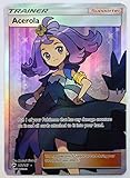 Pokemon, S&M, Burning Shadows, Acerola 142/147, Full Art, New, Mint
