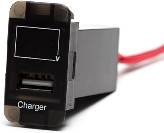 Amazon Usb充電ポート Ac17 トヨタ ダイハツ スバル 純正スイッチホール形状 Ledデジタル電圧計 ソケット分配器 車 バイク