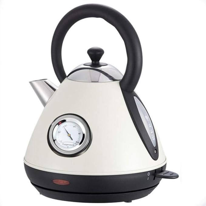 HRFFCLH Stainless Steel Electric Kettle 1.8L highend Electric Kettle with Thermometer Key