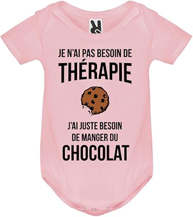 Lookmykase Body Bebe Je N Ai Pas Besoin De Therapie J Ai Juste Besoin De Manger Du Chocolat Bebe Fille Amazon Fr Vetements Et Accessoires
