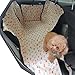 Waterproof Dog Car Seat Cover Backseat Adjustable Pet Hammock Blanket Mat for Cars and SUV Khaki Dog