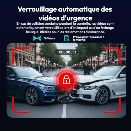 Botslab 4K Mini Dash Cam 360° Rotatable with Super Capacitor, Dual Band Wi-Fi & Bluetooth, Night Vision, 24H Parking Mode, App Control, G-Sensor, Wide Angle, Up to 512GB