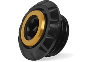 HAONEL Engine Oil Filler Cap Cover Replacement for Yamaha MT-07 MT-10 MT-125 YZF R1 R3 R6 FZ1 FZ8 XJ6 XSR700 Aluminum Oil Filler Plug(Gold)