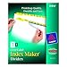 Avery Index Maker White Dividers with Yellow Tabs, 5-Tab, 5 Sets (11414)