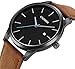 Watch VOEONS Mens Watches Brown Leather Classical Casual Clearance Wrist Watch for Men
