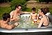 M-spa mspa Lite Alpine Inflatable Hot Tub | Relaxation and Hydrotherapy Portable Outdoor Jacuzzi Tub Jets Bubble Massage Pool Square for 4 Persons ( 62 x 62 x 27 inches )
