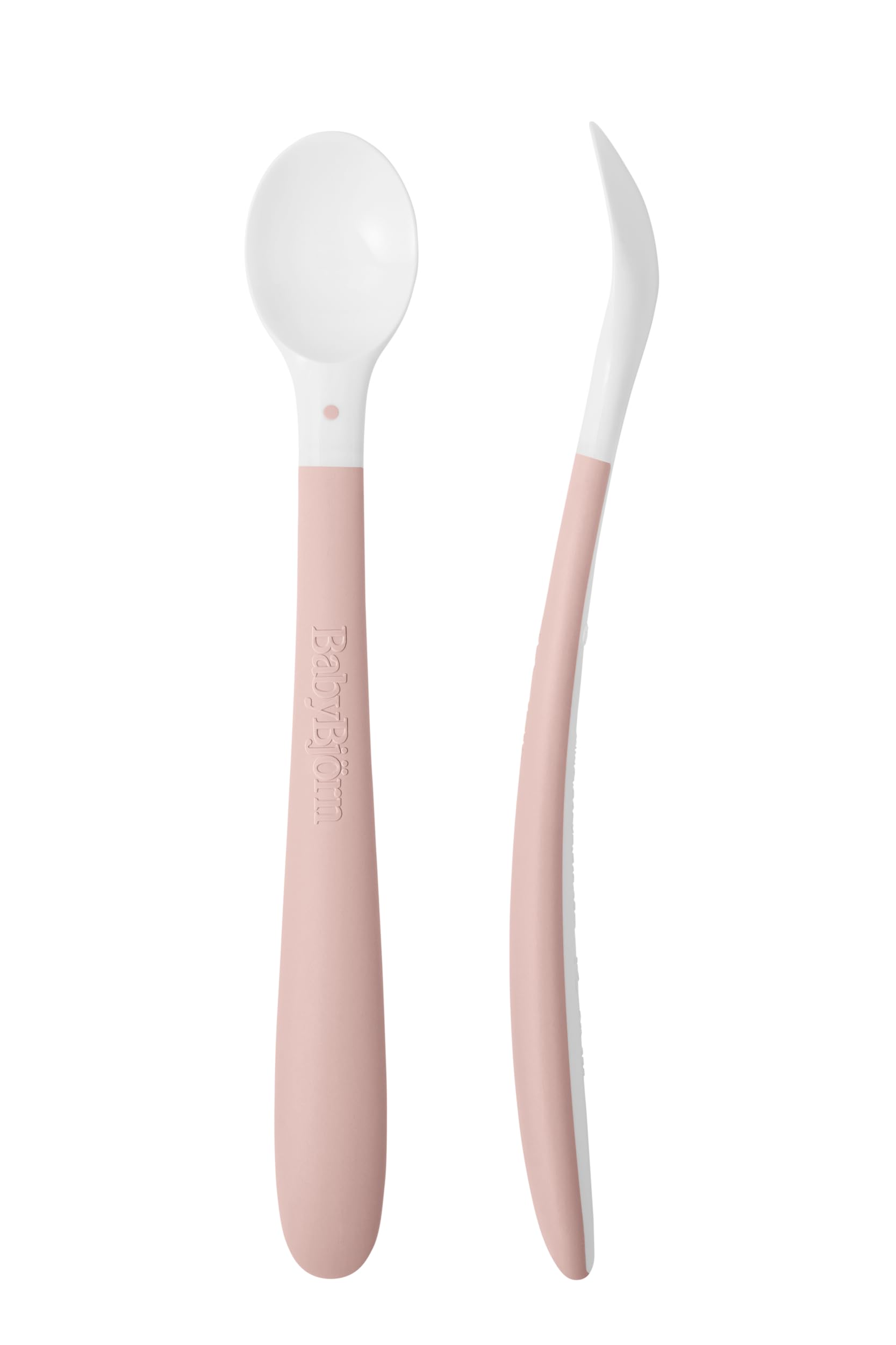 BabyBjörn Feeding Spoon, 2-Pack, Powder Pink