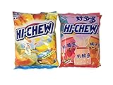 Morinaga Hi - Chew Tropical Hi Chew & Yogurt Hi Chew, 6 Flavors in two packs, Strawberry Yogurt, Plain Yogurt, Orange Yogurt, Melon, Mango and Banana