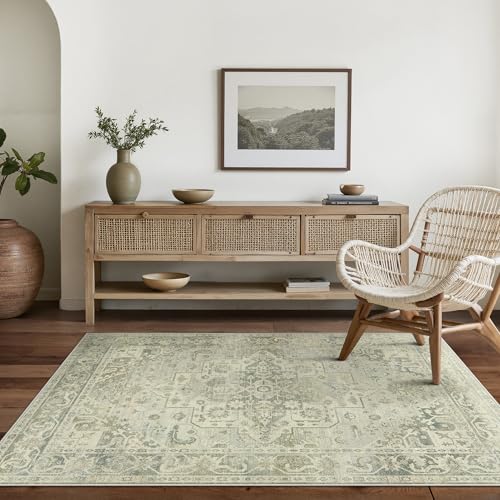 BEIMO Vintage Waschbarer Teppich Wohnzimmer, 160x230cm