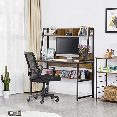 Yaheetech 47 inch Computer Desk with Hutch and Bookshelf, Home Office