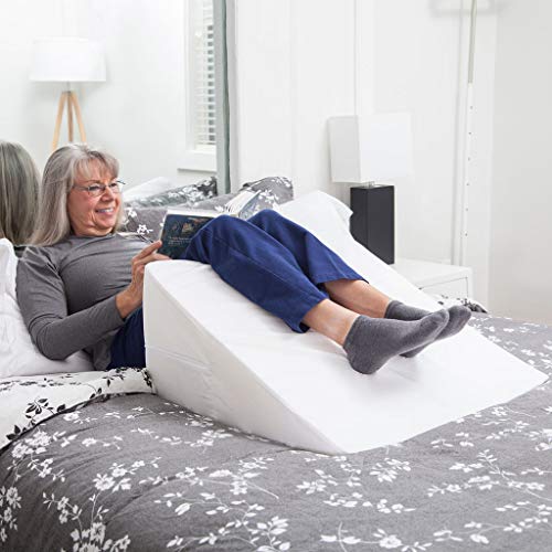 DMI Wedge Pillow to Support and Elevate Neck, Head and Back for Acid