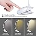 zerproc 15 LED Book Light, 3 Level Brightness Chip On Read Lights, Rechargeable & Portable Eye-Care Desk Lamp, Dimmable Sensor Switch Glare-Free Light for Bookworms, Study, Travel and Indoor Use
