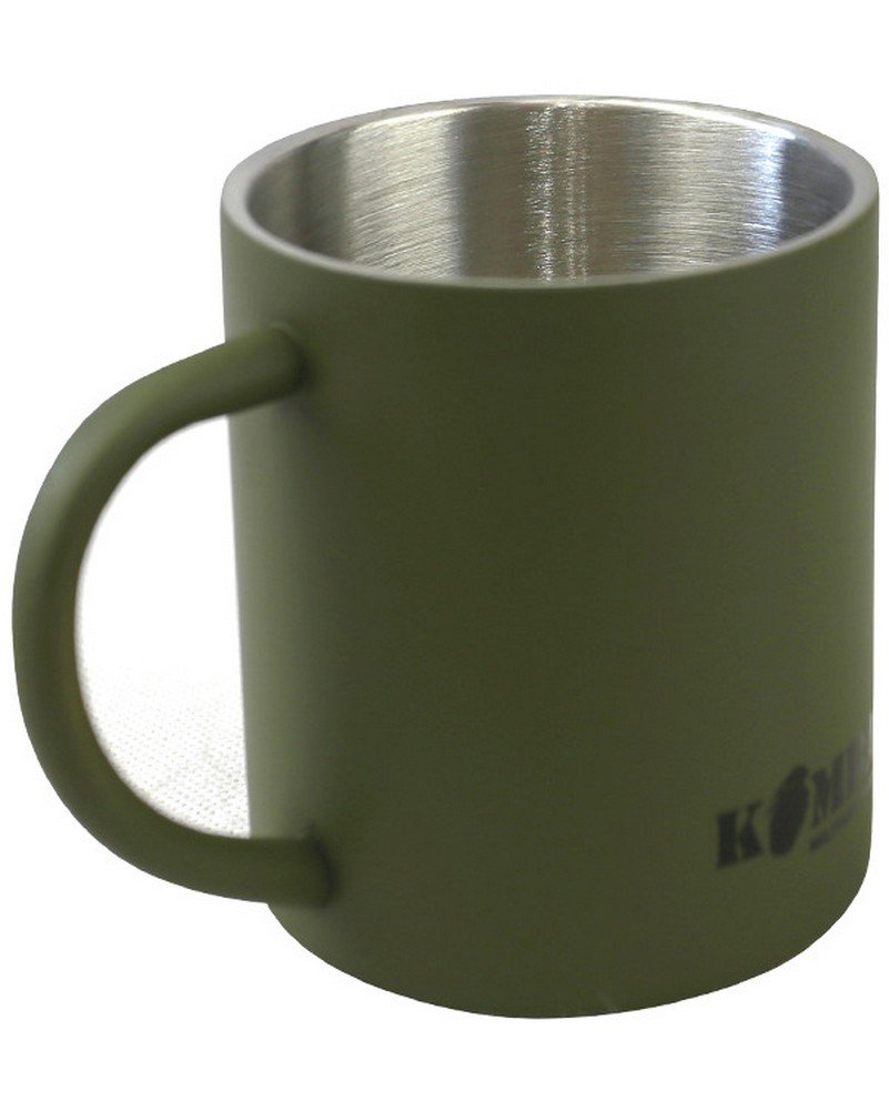 Military Forces Operational Stainless Steel Mug 330ml Olive Green - Military Personnel Cadets Camping Hiking Trekking D of E Expedition Fishing