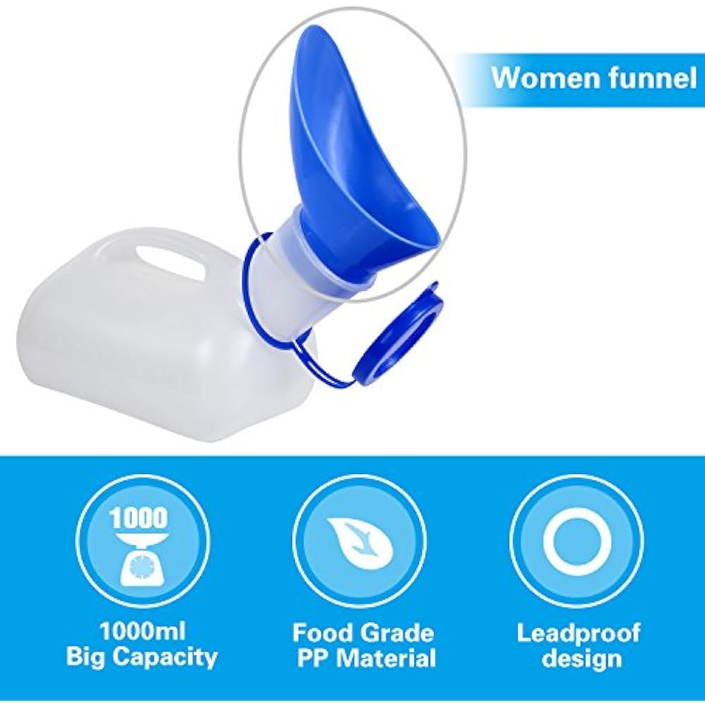 Unisex Potty Urinal For Car, Toliet Men And Women, Bedpans Pee Bottle