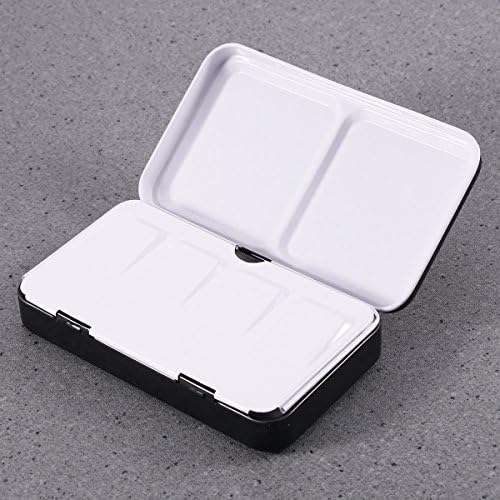 KAIMENG Acuarela Lata Caja de Metal Vacía, con 12 Mitad Sartenes: Amazon.es: Hogar