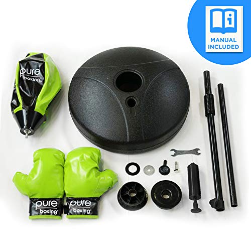 Pure Boxing Punch and Play Punching Bag for Kids - Green