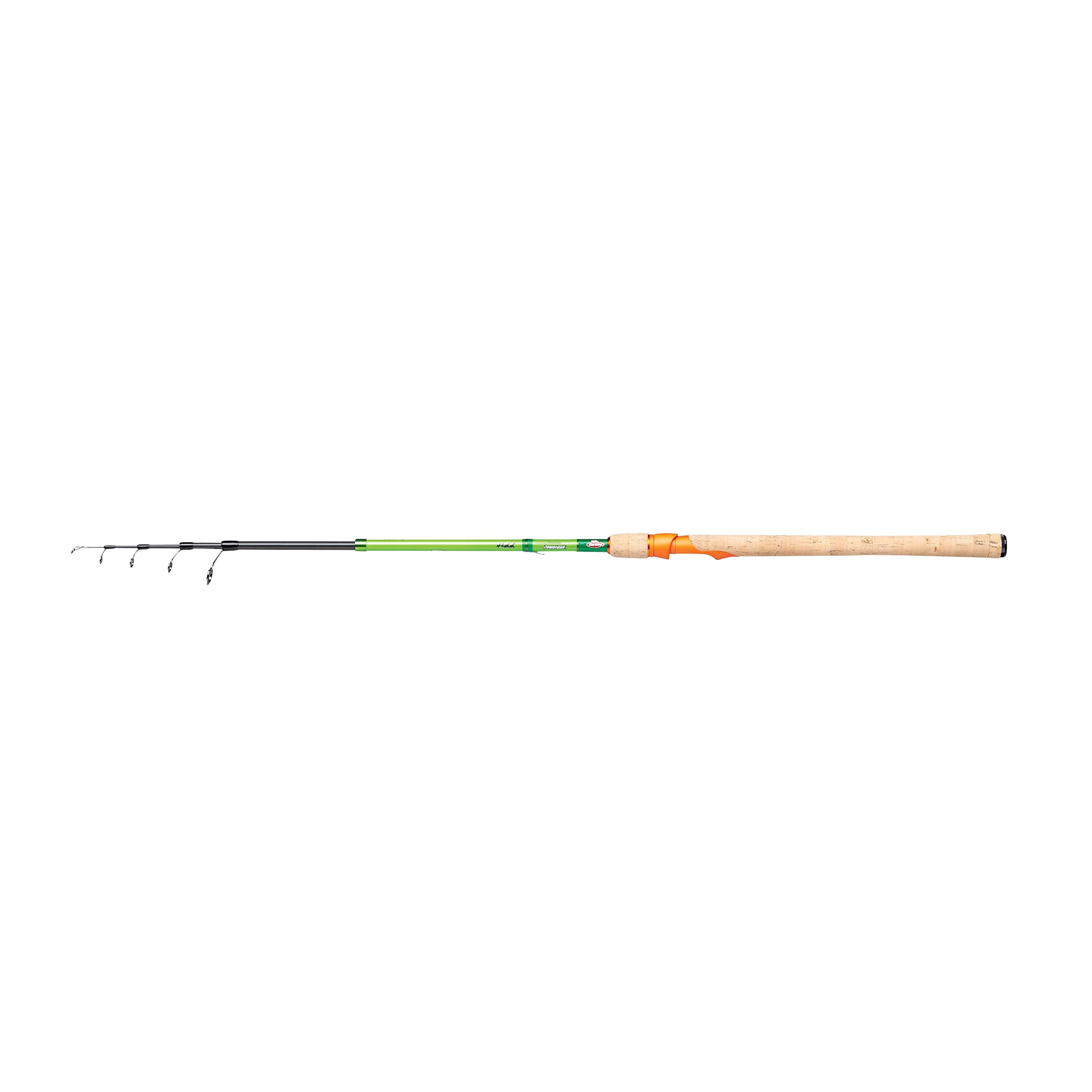 Berkley Flex Trout Tele Spinning Rod, Folding, Portable Spin Fishing Rod, Spinning Rods, Trout Fishing, Trout, Unisex, Green, 2.7m | 5-20g