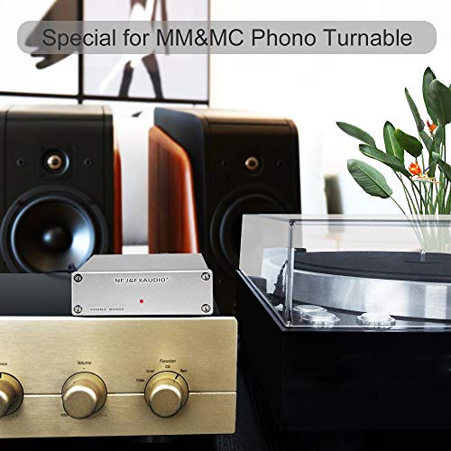 FX AUDIO MM/MC Phono Preamp Turntable Preamplifier RIAA Amplified Line
