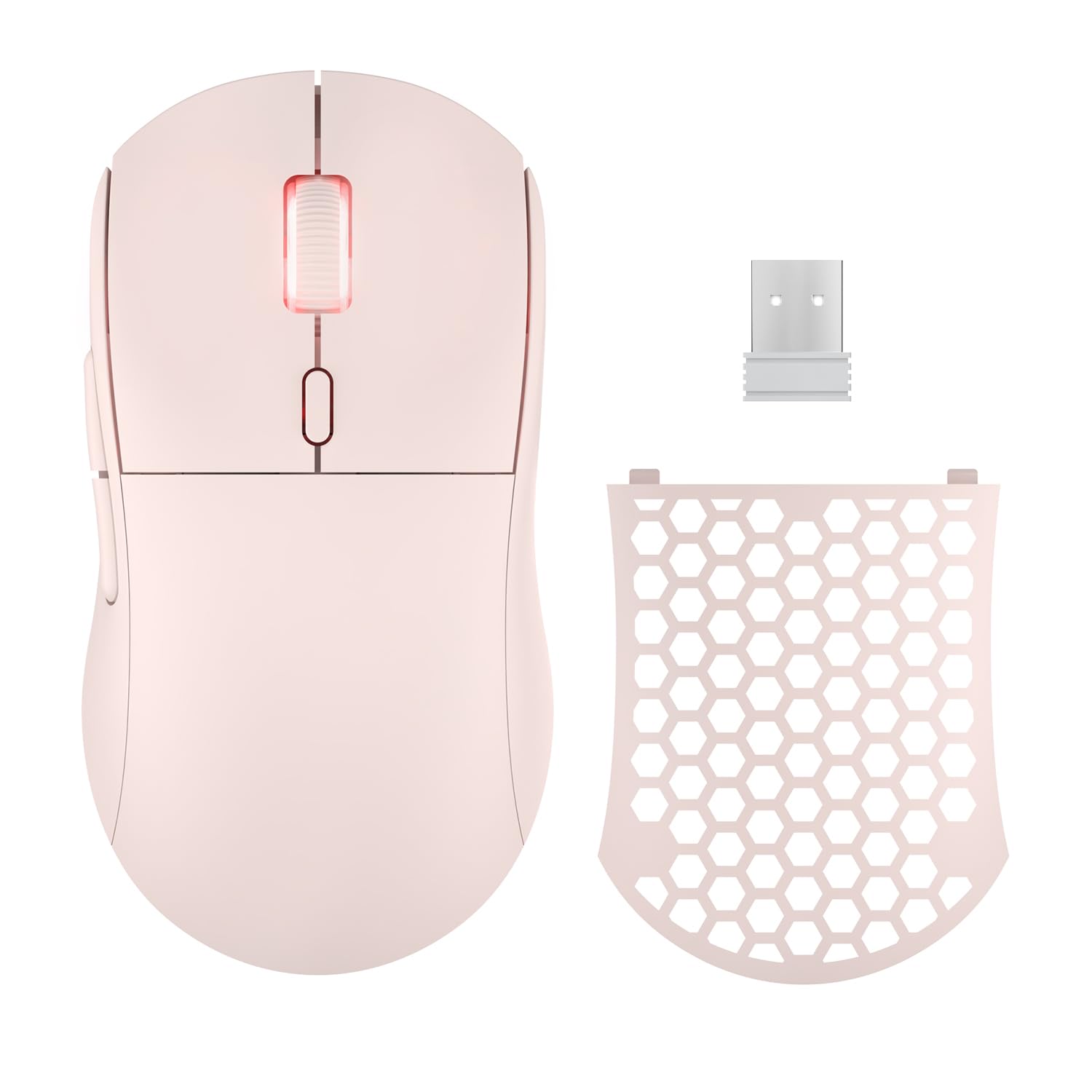 Photo 1 of NACODEX AJ199 60G Ultra Lightweight Wireless Gaming Mouse | Programmable 6 Buttons | 26k Optical Sensor| Replaceable Honeycomb Cover Rechargeable Computer Mice for PC Mac Gamer