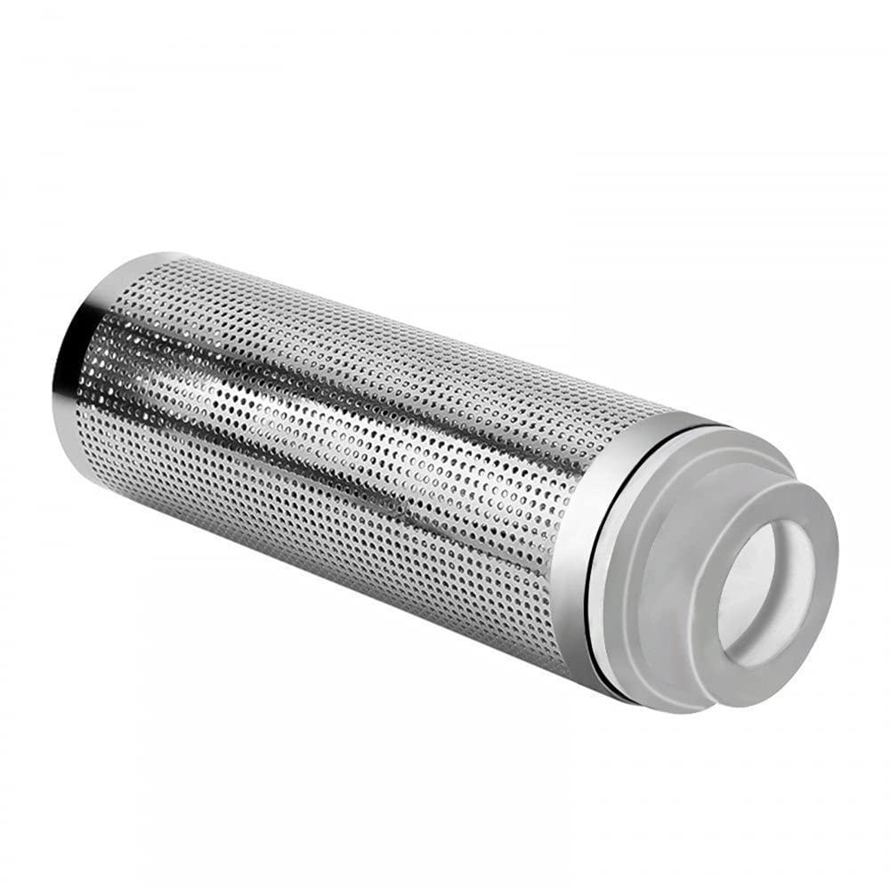 MEROURII Aquarium Filter Guard,12mm Stainless Steel Fish Tank Filter Inlet Inflow Basket Protector Guard, Shrimp filter for Protecting Fish Shrimp Inhalation