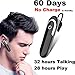Bluetooth Headset, 60 Days’ Standby, 32h talk, 28h music, Latest Bluetooth 4.2 Wireless Earbuds w/ Mic, IPX7 Waterproof earphones, Bass headphones, Noise Cancelling, for Office/Driving