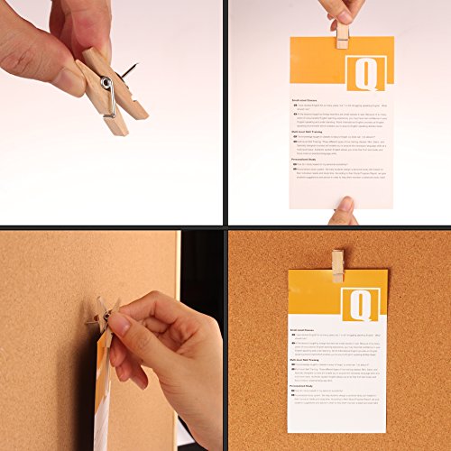 image for GMAOPHY Push Pin Clips - 30 Paper Clips with Pin for Documents/Artwork