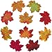 Zhanmai 500 Pieces 10 Colors Assorted Fake Silk Autumn Maple Leaves Artificial Fall Leaf for Weddings, Events and Decorating
