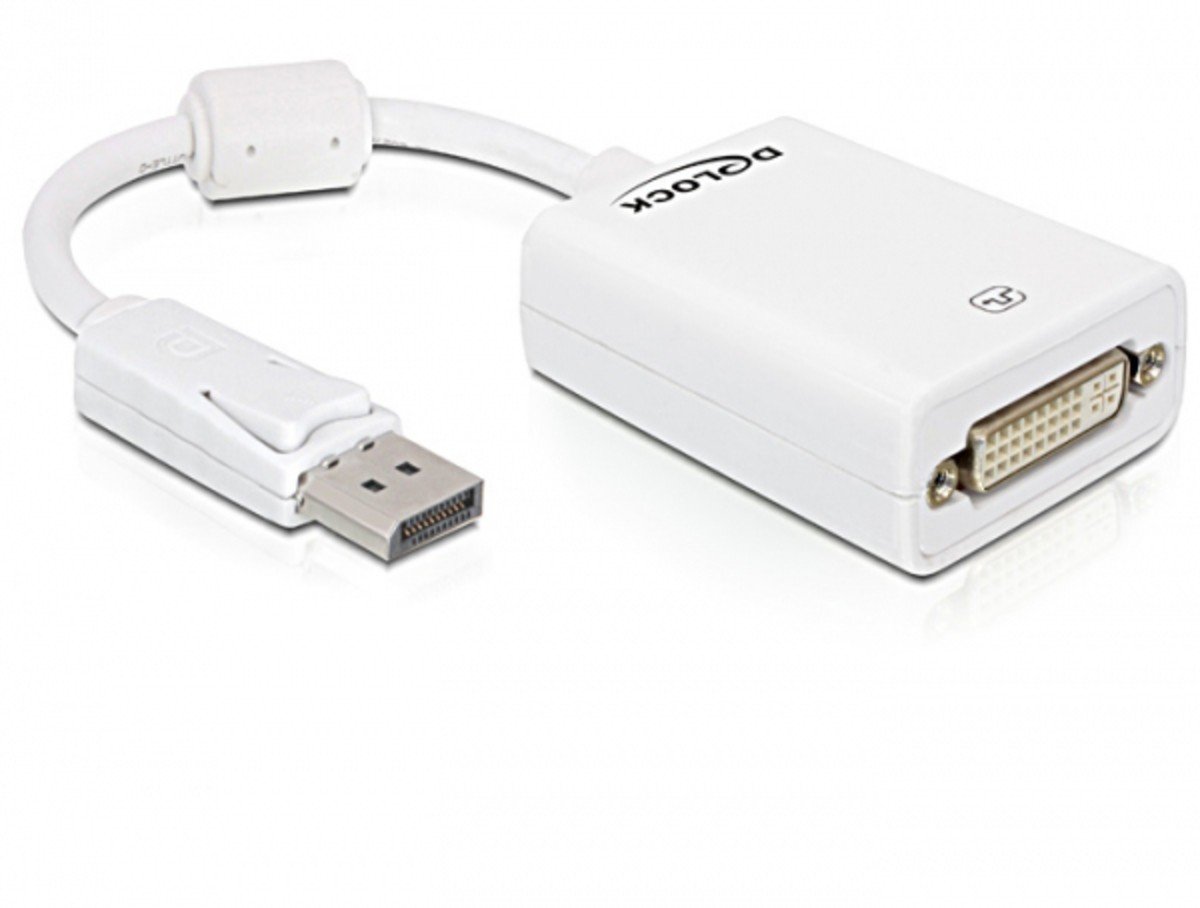 Delock DisplayPort Male to DVI 24+5 Female Adapter