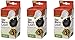 (3 Pack) Zilla Reptile Terrarium Heat Lamps Incandescent Bulb, Day White, 100W