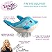 Tangle Pets FIN THE DOLPHIN - The Detangling Wet Brush in a Plush, Great for Any Hair Type, Removable Plush, As Seen on Shark Tank