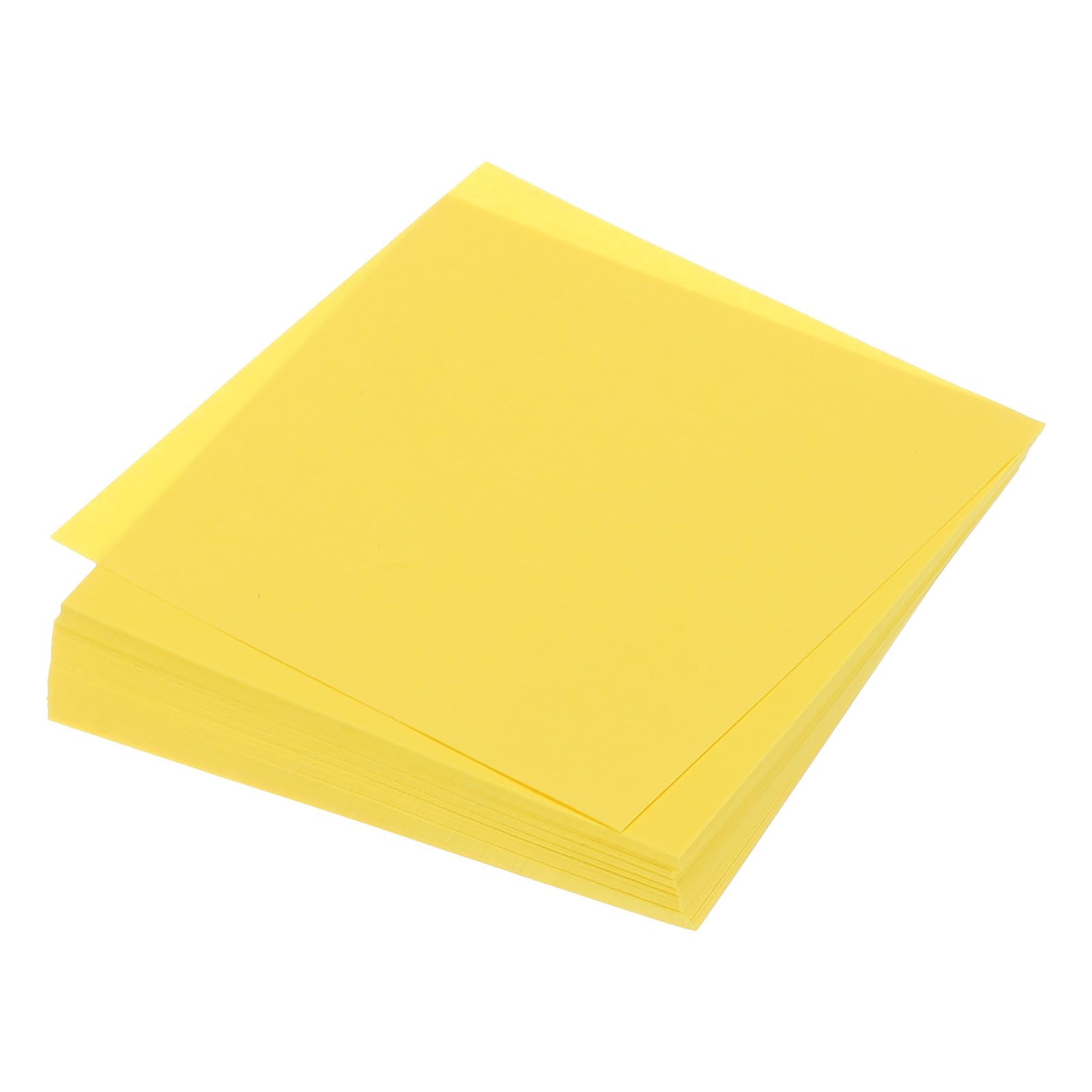 Photo 1 of MECCANIXITY 100 Sheet Origami Paper Double Sided Lemon Yellow 4x4 Inch Square Sheet for Art Craft Project, Beginners, Gifts Decor