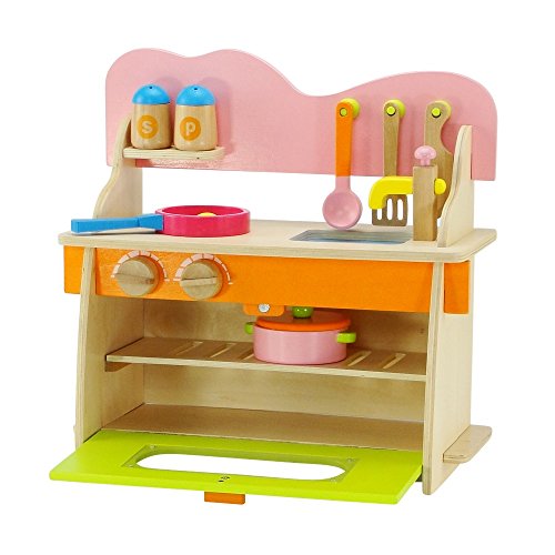 Emily Rose 18 Inch Doll Kitchen Set with Baking Oven, Stove, Sink and