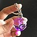 S-SO K9 Crystal 3D Pikachu Pokemon Go Elf ball Night LED light keychain ring
