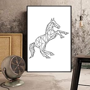 Floating Framed for Living Room Bedroom Geometric Flowers for