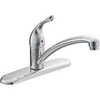 Moen CA87520 Muirfield 1-Handle Low Arc Kitchen Sink Faucet ...